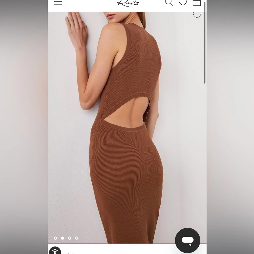 NWT Rails Syd Dress Toffee Large $300 - Picture 3 of 6